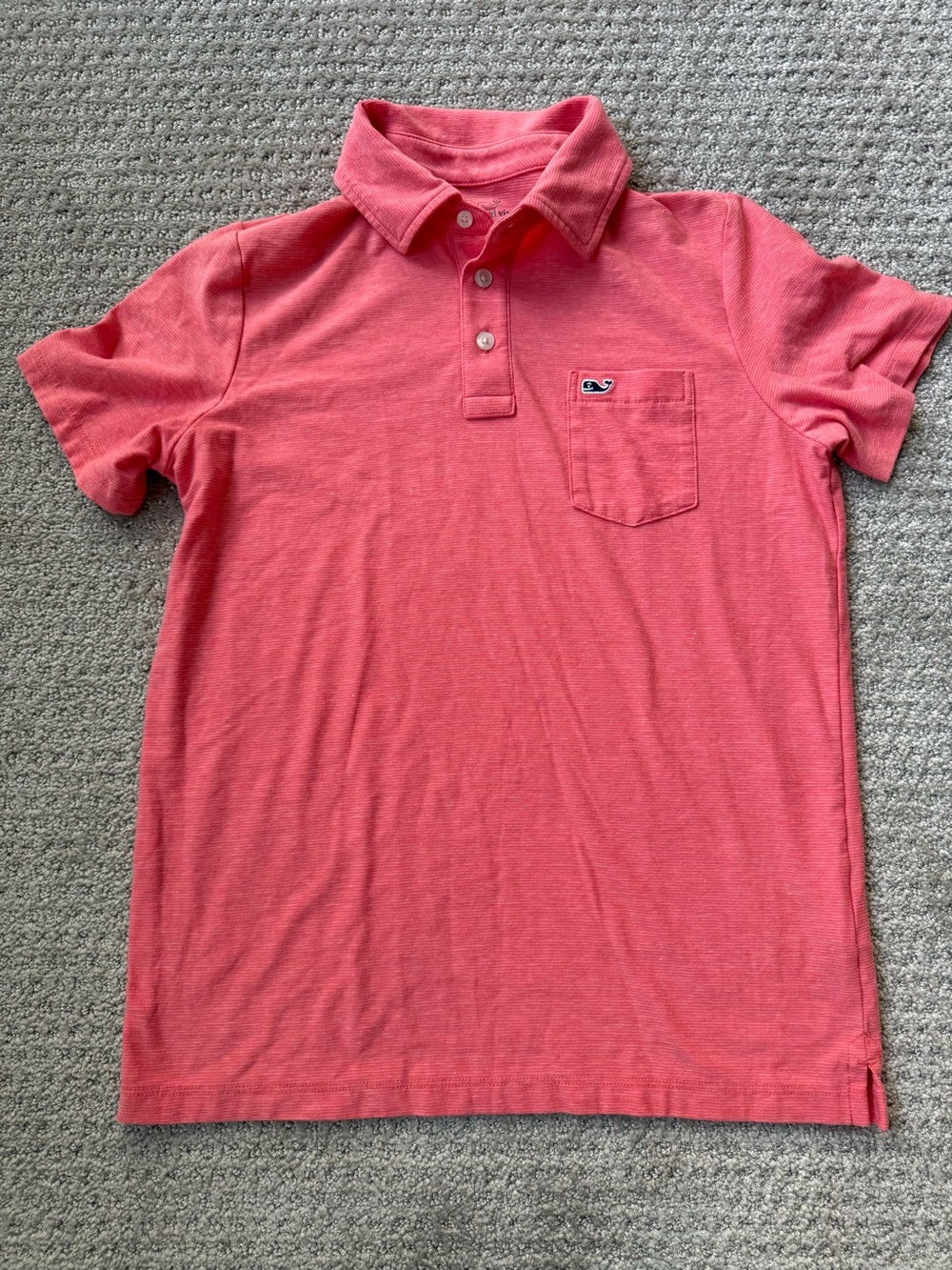 Vineyard Vines Edgartown Coral Short-Sleeve Pocket Polo